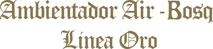 Logo Air-Bosq Ambientadores - Línea Oro